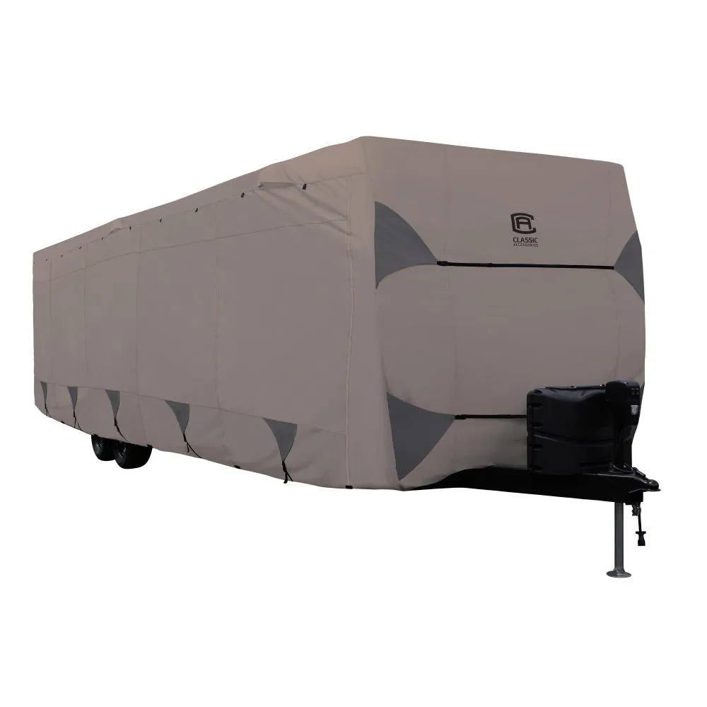 80-487-162401-RT – CLASSIC ACC Travel Trailer Cover, For Receiver Hitch Trailer Fits 22 Foot To 24 Foot Length x 118 ...